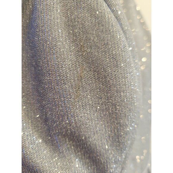 Betsy & Adam Galaxy Glitter Ball Gown A-Line Floor Length Gown Maxi Dress 14 - Picture 12 of 16